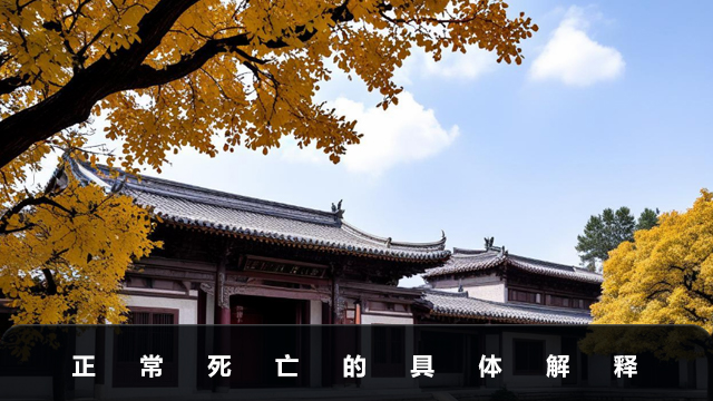正常死亡是指什么？正常死亡的具體解釋